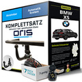 Anhängerkupplung ORIS abnehmbar für BMW X5 +E-Satz Set