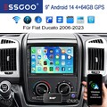 DAB+ Für Fiat Ducato 2006-2023 Carplay Android 14 Autoradio GPS Wifi Kam 4+64GB