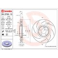 Bremsscheibe BREMBO 09.D762.10, vorne, belüftet, hochkarbonisiert, 1 Stück