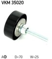SKF Umlenk-/Führungsrolle, Keilrippenriemen VKM 35020 für CHEVROLET OPEL SAAB