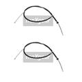 2x Maxgear 32-0509 Seilzug Feststellbremse Hinten für Skoda Roomster