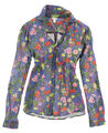 Esprit Bluse Top Shirt Damen Gr.32 (DE 34) Hemdbluse V-Neck Mehrfarbig 136773
