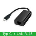 USB-C 3.1 auf RJ45 Ethernet Lan Adapter Hub Kabel Mac USB C Netzwerk NEU schwarz