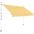 vidaXL Einziehbare Markise Handbetrieben 150 cm Anthrazit