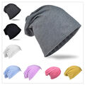 Beanie Mütze Stern Unifarbe Herren Damen Mützen Jersey Slouch Trend 