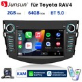 Für Toyota RAV4 2006-2012 Android 15 Carplay Autoradio GPS Nav WIFI SWC 64G +KAM