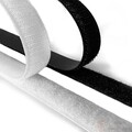 Klettband Selbstklebend Extra Stark Weiß Schwarz Klettverschluss 25M breit Z4Z6