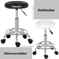 Rollhocker Arbeitshocker Hocker Drehhocker Kosmetikhocker Praxishocker Farbwahl