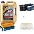 BOSCH Inspektionspaket 5L Liqui Moly Leichtlauf 10W-40 für Rover MG 25 2.0 iDT