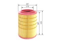 Luftfilter BOSCH F 026 400 533 Filtereinsatz für 55 DAF 65 75 CF LF