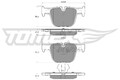 TOMEX Brakes Bremsbelagsatz Scheibenbremse TX 19-29 für BMW F82 F80 3er Touring