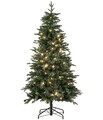 Weihnachtsbaum Tanne künstlich mit LED/Ständer Höhe 180 cm Ø 101.6 cm, Dehner
