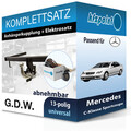 Für Mercedes C-Klasse Sportcoupe 01- G.D.W. Anhängerkupplung abnehmbar + 13polig