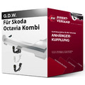 Für Skoda Octavia Kombi IV Typ NX5 (G.D.W.) Anhängerkupplung vertikal abnehmbar