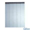 PVC Streifenvorhang Breite 1,75m "blau-transparent" Lamellen 300/3mm vormontiert