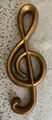 Violinschlüssel - Wanddeko - Geschenk für Musiker - Deko Notenschlüssel