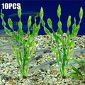 10X Aquariumpflanzen Künstliche Aquarium Pflanzen Terrarium Deko Kunstpflanze HJ