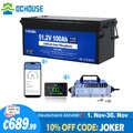 48V 100Ah 5KW Bluetooth Lithium LiFePO4 Akku Golf Cart Batterie 18A Ladegerät