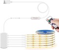 LRGBST 5V USB COB LED Strip, 6 Rollen 1M warmweiß COB LED Streifen Licht mit Fernbedienung