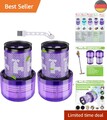 2 Stück V12 Filter für Dy.son V12 Detect Slim Absolute Extra Pro Plus Motorhe...