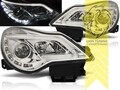 Scheinwerfer echtes LED Tagfahrlicht für Opel Corsa D Facelift chrom