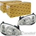 2xTYC H7/H7 SCHEINWERFER LINKS+RECHTS für OPEL CORSA C COMBO BIS 02.2005 MIT LWR