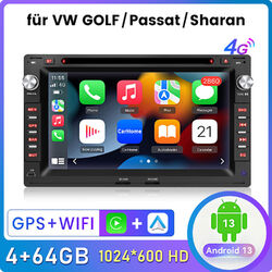 Android 13 Autoradio Für VW Polo 9N Golf 4 Passat B5 T5 Apple Carplay GPS DVD CD