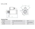 Starter BOSCH 0986022061 für Opel Insignia A Sports Tourer
