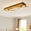 Deckenleuchte Deckenlampe Wohnzimmerleuchte Holzlampe verstellbar Memory LED