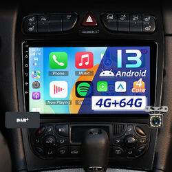 DAB+ KAM Android 13 Carplay Autoradio GPS Für Benz C/CLK/G Klasse W203 W209 W463