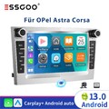 4+64G Autoradio Android 13 GPS KAM Für Opel Astra H Corsa C D Meriva A Zafira B