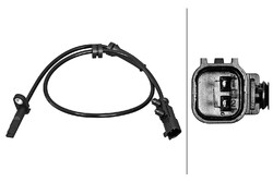 HELLA ABS Sensor Raddrehzahl Hinten für TESLA Model S (5YJS) 6PU 358 217-181