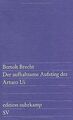 Der aufhaltsame Aufstieg des Arturo Ui (edition suhrkamp... | Buch | Zustand gut
