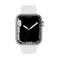 Apple Watch (Series 7) Edelstahl 45 mm GPS + Cellular - Silber, Milanaise: Si...