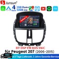 Android 14 CarPlay Für PEUGEOT 206 206CC 206SW 2001-16 Autoradio GPS Navi SWC BT