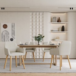 Esszimmerstühle 2/4/6er Set Stühle Esszimmer Küchenstühle mit Armlehnen Holz