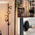 Wohn Schlaf Zimmer Raum Beleuchtung Stand Lampe Steh Leuchte Rauchglas Schalter
