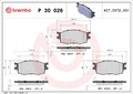 BREMBO Bremsbelagsatz, Scheibenbremse P 30 026 für KIA HYUNDAI