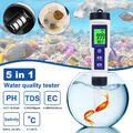 Digital PH Messgerät TDS/EC Wert Tester Wassertester Meter Aquarium Pool Prüfer