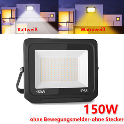 LED Fluter Scheinwerfer Außen Strahler Lampe IP66 Garten Flutlicht 50W 100W 500W