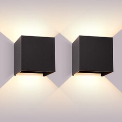 Cube Würfel LED Wandleuchte Wandlampe Up Down Innen Flur Wand Leuchte Strahler
