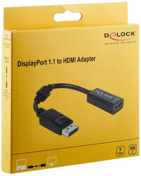Displayport 1.1  zu HDMI Buchse Delock Adapter 61849 Adapter DP-Stecker auf HDMI