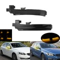 L+R Schwarz Linse Außenspiegel Spiegelblinker für Volvo V40 V60 V70 31371519