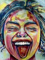 ORIGINAL Öl Bild Gemälde Frau Abstrakt Malerei Kunst Modern  HANDGEMALT
