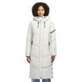 khujo Sonje5 Jacke Damen-Winterjacke Wintermantel Steppmantel Mantel Weiß Grau