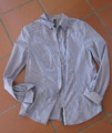 Marc Cain-gestreifte Bluse-N4/40-Langarm-Streifen-blau/weiß/rot- Extras-top!!