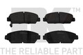 NK 229979 Bremsbelagsatz, Scheibenbremse vorne für HONDA ROVER