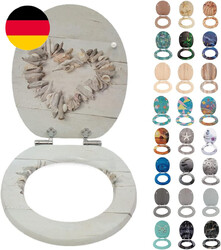 SINOBATH Wc-Sitz Mit Absenkautomatik, Hochwertige Und Stabile Antibakterieller T