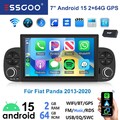 DAB+ 7" Autoradio Android 15 Für FIAT PANDA 2013-2020 Carplay GPS WIFI SWC 2+64G