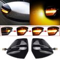 2X LED Spiegelblinker Außenspiegel Blinker Schwarz Für Ford S-Max C-Max II Kuga